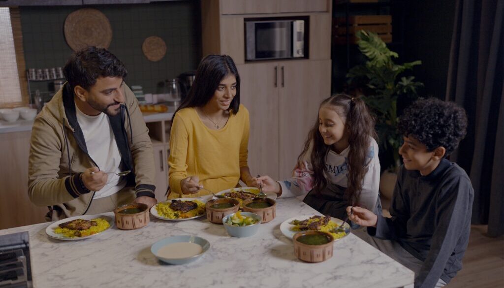 Joyful,Family,Time!,A,Happy,Family,Enjoys,Lunch,Together,,Sharing